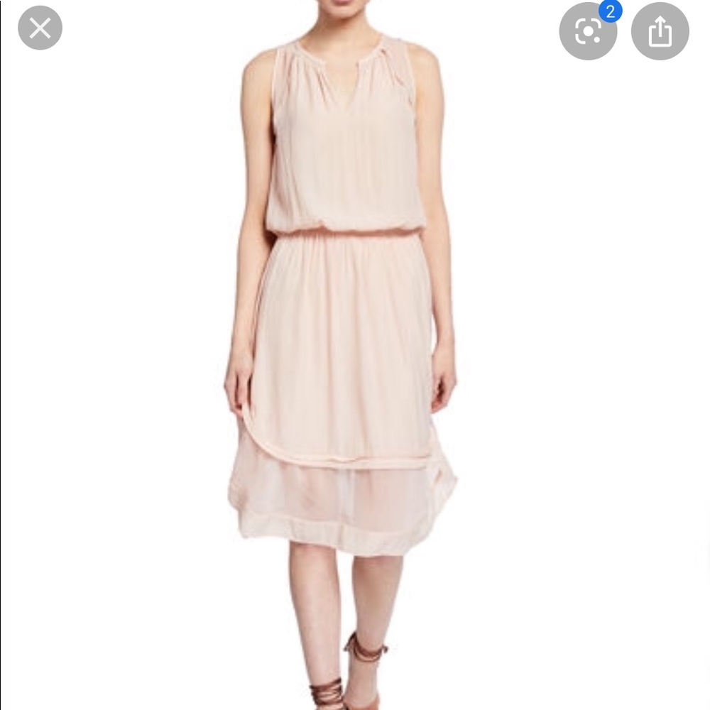 Ramy Brook Elegant Blush Chiffon Dress